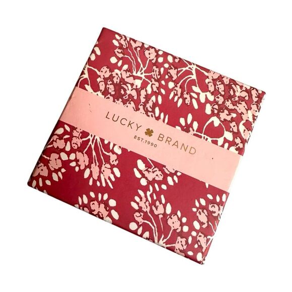 Lucky Brand Mixed Metal Geometric Hoop Earrings - Picture 2 of 9